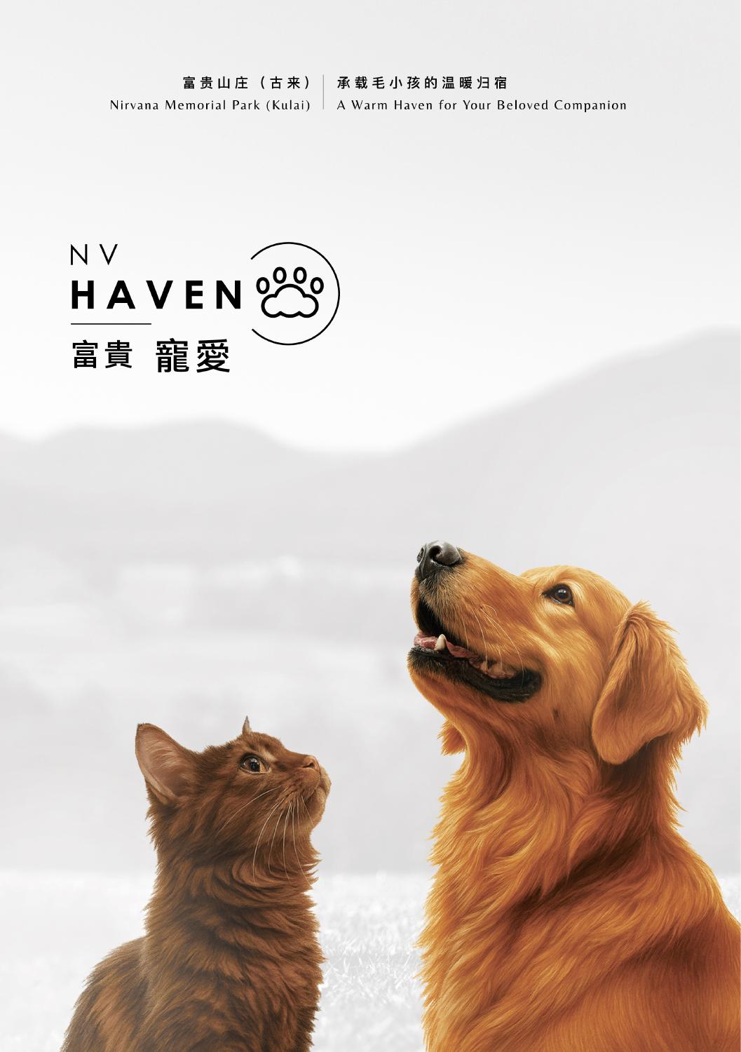 NV HAVEN 富贵宠爱，猫与狗的产品图册封面